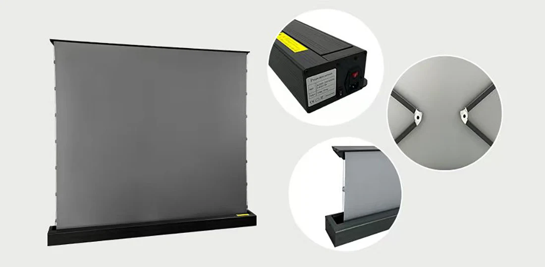 Electric Automatic Lifting Motorized Floor Screen